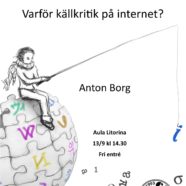 Höstens första öppna föreläsning: Källkritik på internet